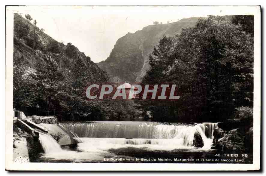 CPA Thiers la durolle vers le Bout du Monde Margeride et l'usine de Recourtand