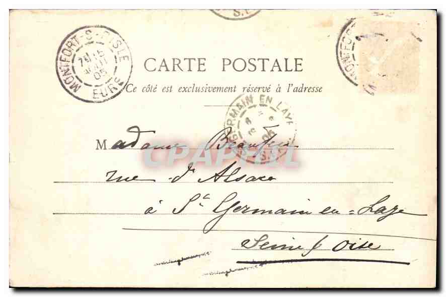 CPA St Philbert sur Risle Chateau de la Court  — Back
