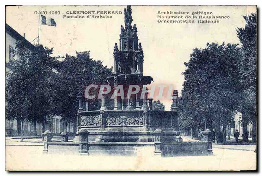 CPA Clermont Ferrand Fontaine d'Amboise 