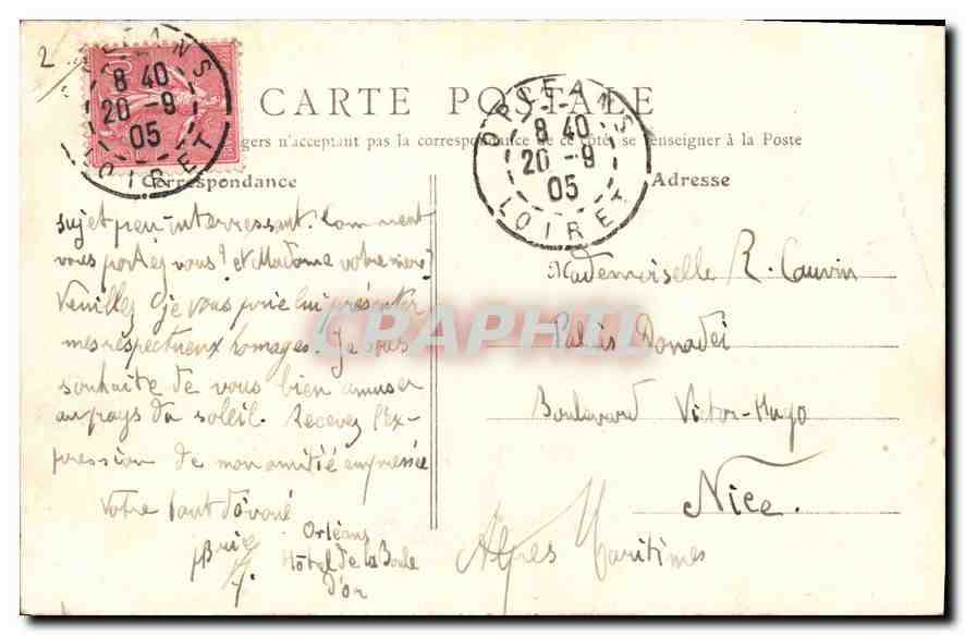 Orléans — Souvenir d'Orléans — B.F. éditeur — Rückseite