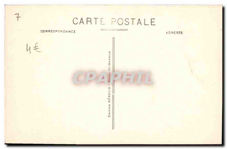 CPA Route de Moutiers a Bourg St Maurice  — Rückseite