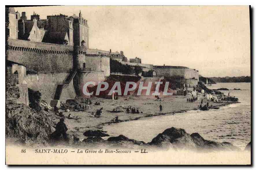 Saint-Malo — La Grève de Bon-Secours — LL. n°86