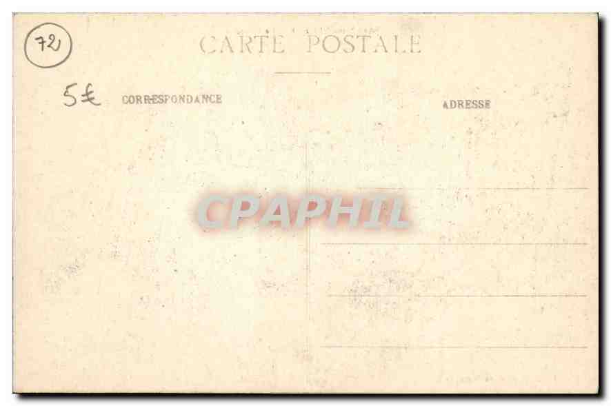 CPA Sable sur Sarthe Le Chateau  — Rückseite