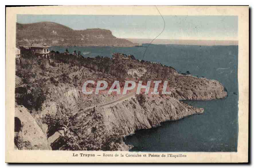 CPA Le Trayas Route de la Corniche et Pointe de l'Esquillon 