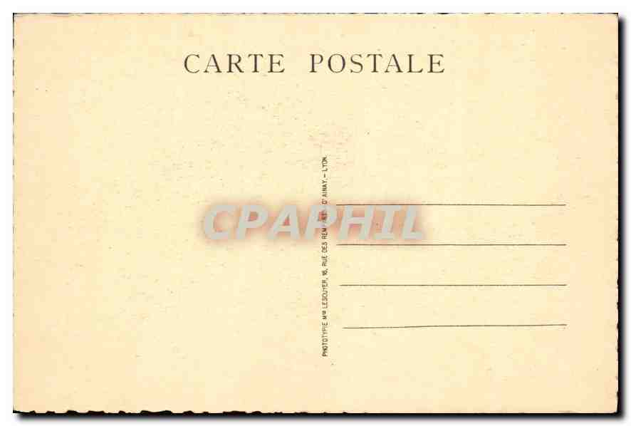 CPA Lyon Artistique Place Bellecour et Coteau de Fourviere  — Verso