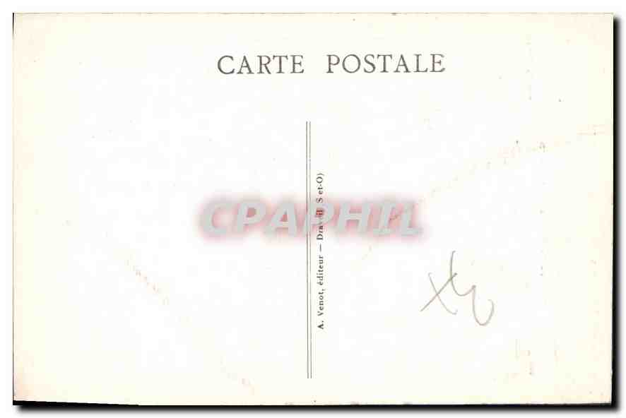 CPA Blandy les Tours Entree du Chateau  — Rückseite
