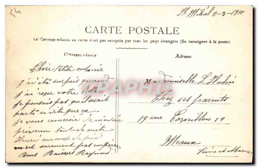 SAINT-MIHEL — La Meuse au Pont-Neuf et le Fort du Camp des Romains — Ch. Foliguet, phot.-édit — Reverso