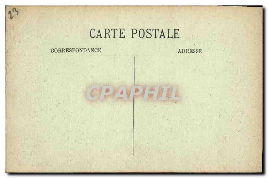 Les Bords de la Creuse — Les Ruines — Crozant, éditeur Paul B. G. Chéronnais, n° 4023 — Rückseite