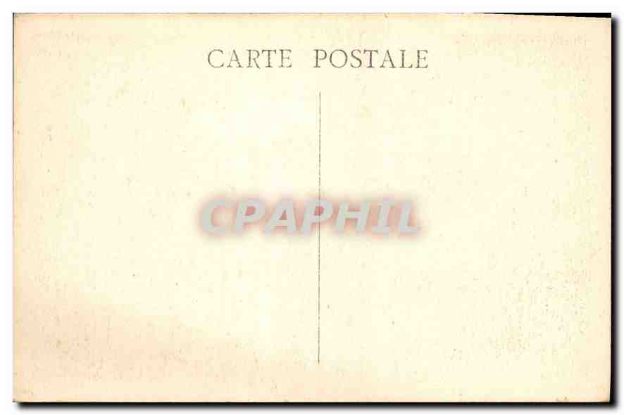 CPA Marseille Rue Cannebiere Tramway Moto — Verso
