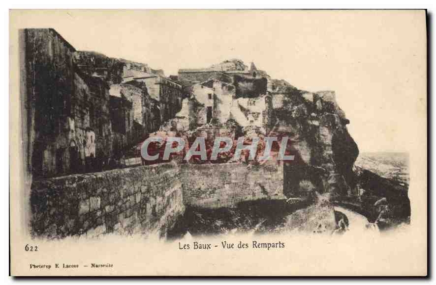 Les Baux - Vue des Remparts — Phototypie E. Lacrou — Marneville, n° 622