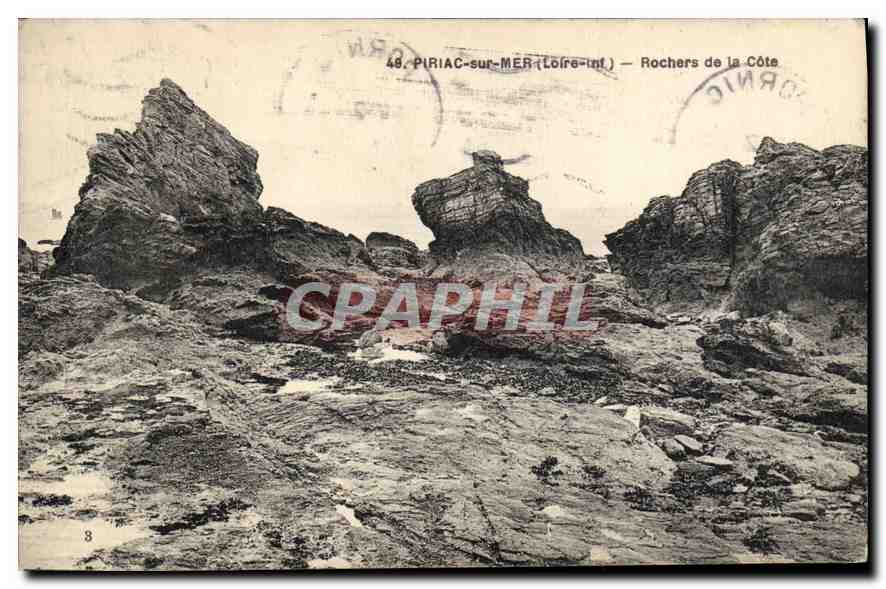 CPA Piriac sur Mer Loire Inf Rochers de la Cote