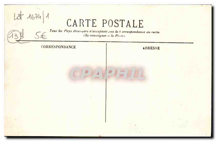 CPA Marseille La Cathedrale  — Verso