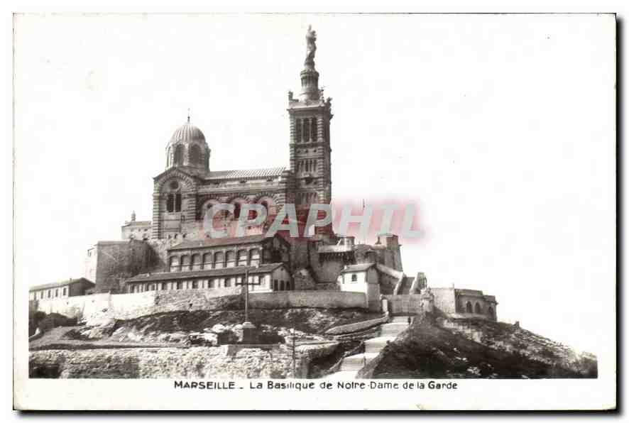 CPA Marseille La Basilique de Notre Dame de la Garde 
