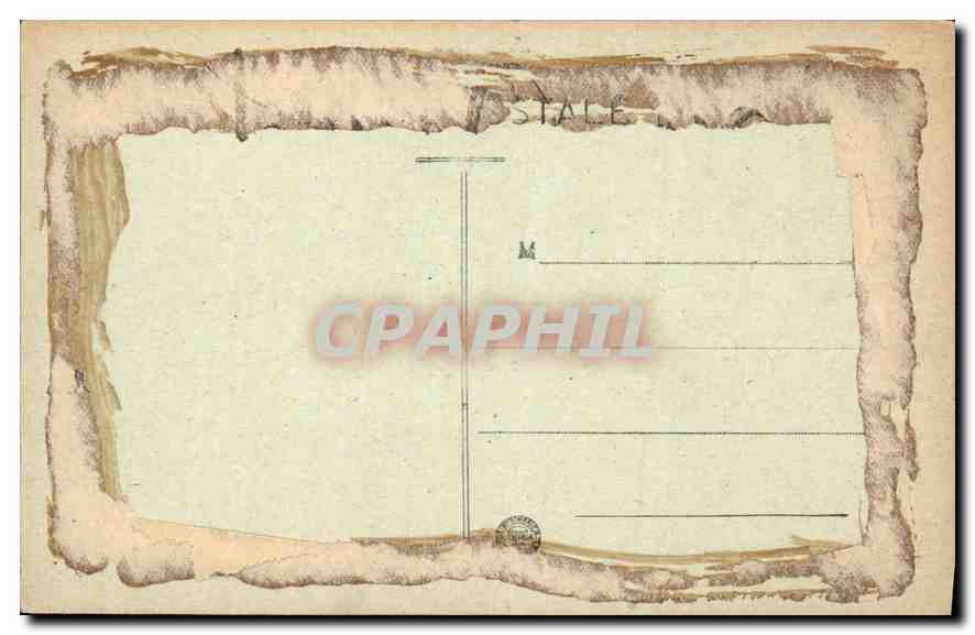 CPA Marseille La Cannebiere Tramways — Verso