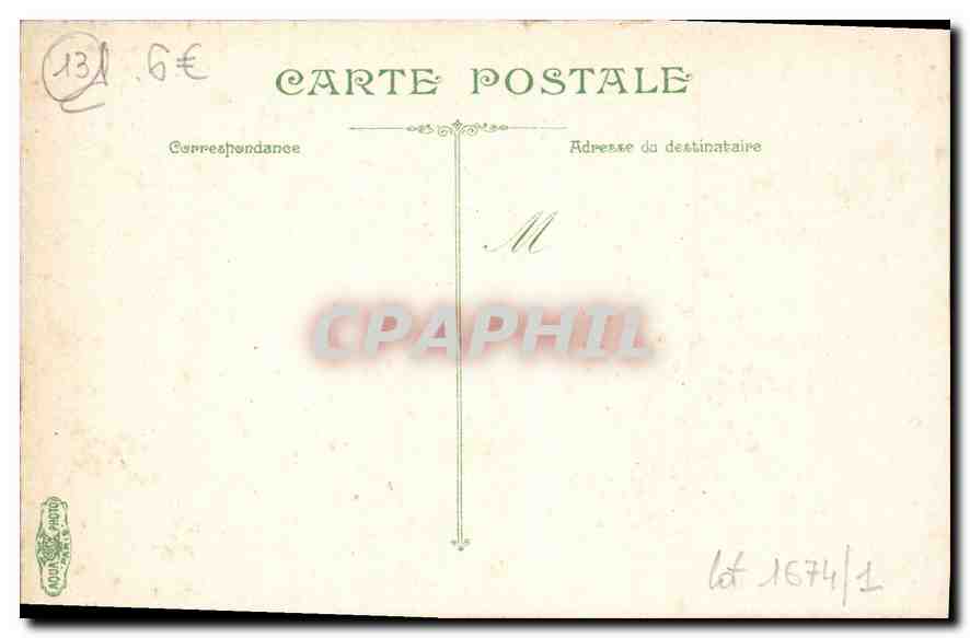 CPA Marseille l'Hotel  — Rückseite