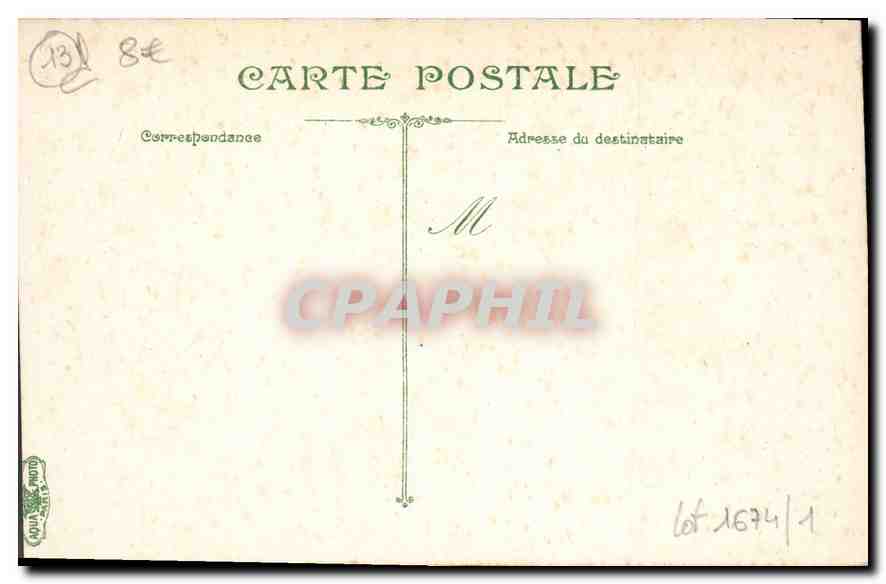 CPA Marseille La Porte d'Aix  — Verso