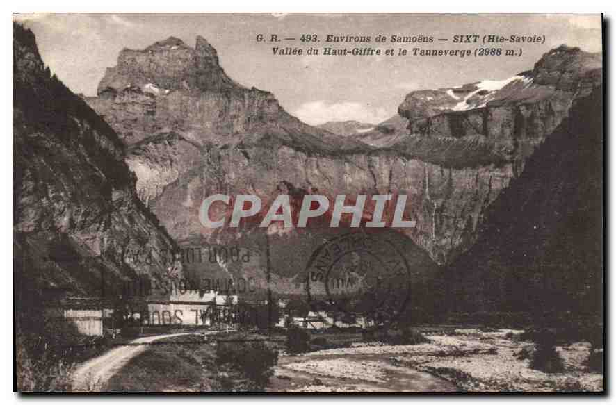 CPA Environs de Samoens Sixt Hte Savoie Vallee du Haut Giffre et le Tauneverge 