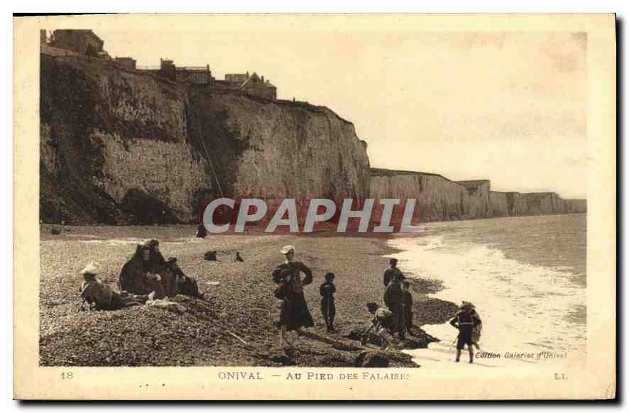 CPA Onival Au pied des Falaises 