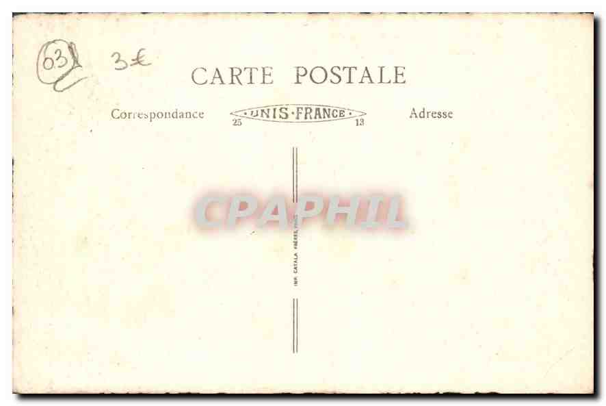 CPA Le Vieux Vichy Hotel Pavillon Servigne ancienne demeure de Mme la Marquise de Sevigne  — Back