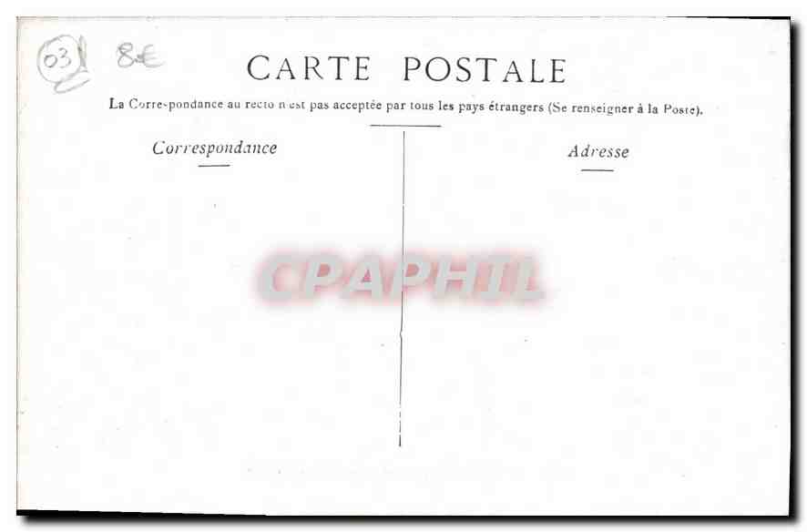 CPA Vichy Plage Victor Hugo et Rue de nimes  — Rückseite