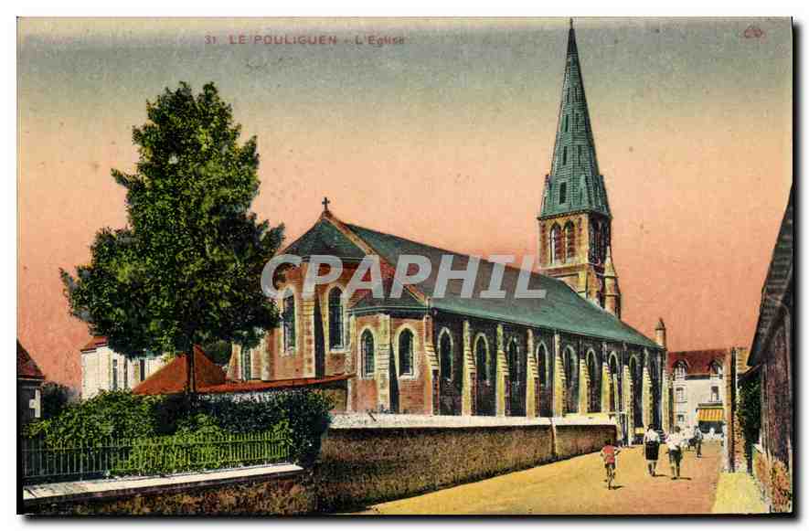 CPA Le Pouliguen L'Eglise 
