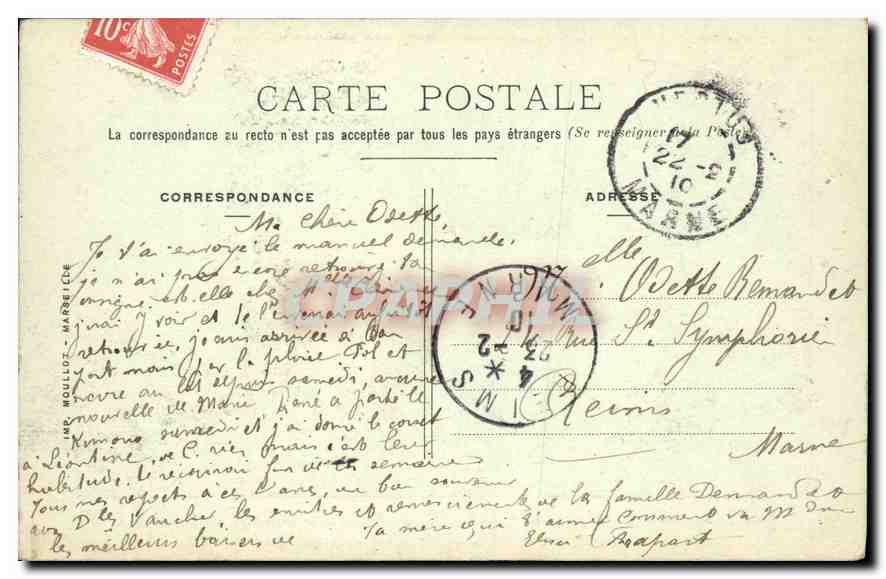CPA Jeanne avait dit que pour donner la preuve de sa mission elle reconnaitrait le Roi Gentil Dauphi — Rückseite