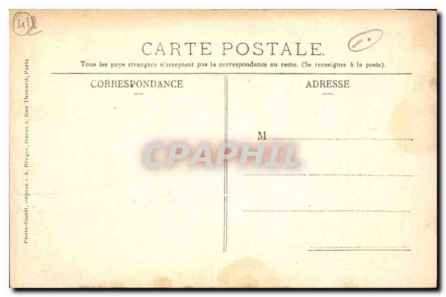 CPA Chateau de la Ferte Imbault L et G  — Back