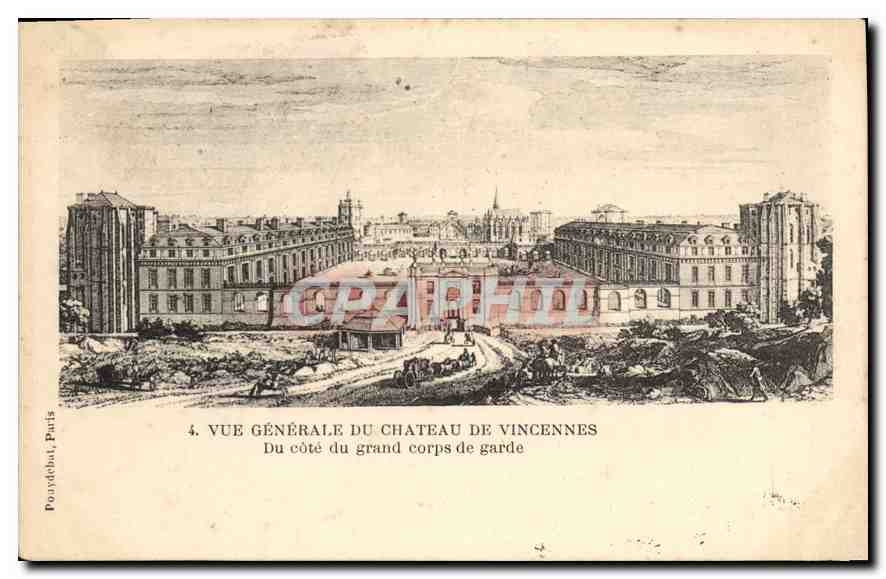 CPA Vue generale du Chateau de Vincennes Du Cote du grand corps de garde 