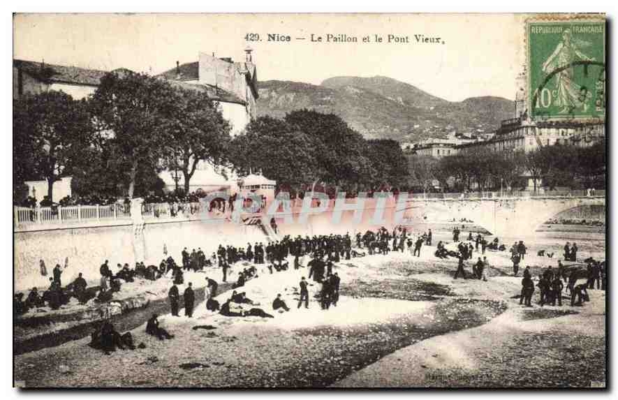 CPA Nice Le Paillon et le Pont Vieux 