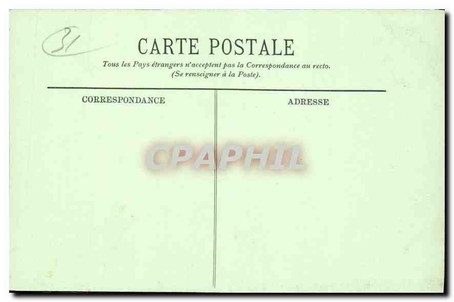CPA Toulouse Le Monument d'Armand Silvestre au Jardin des Plantes   — Verso