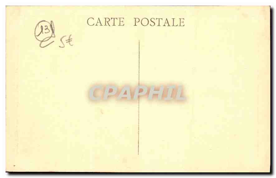 CPA Marseille La Canebiere Tramways — Rückseite