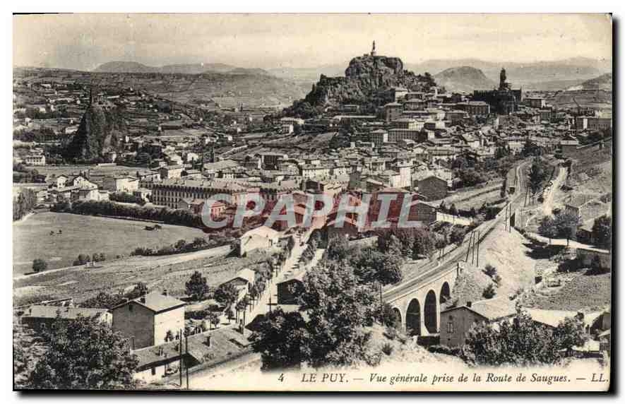 Le Puy — Vue générale prise de la Route de Saugues — LL