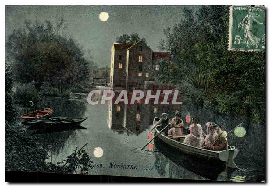 Nocturne — Vue de moulin sur rivière — LV.5