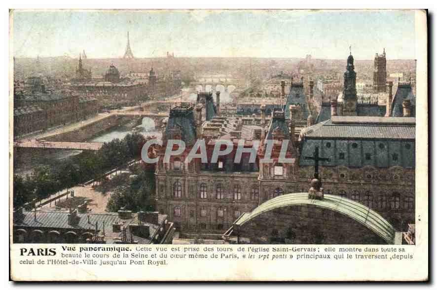 CPA Paris Vue panoramique 