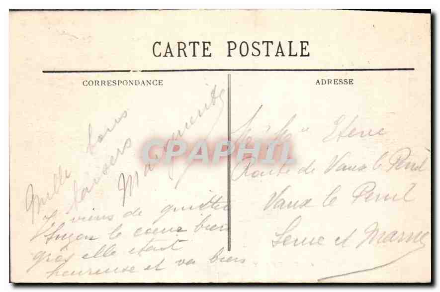 CPA Bordeaux Le Jardin Public La Terrasse  — Verso