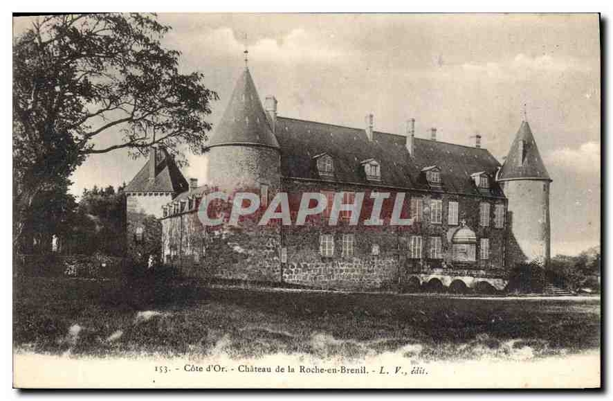 CPA Cote d'Or Chateau de la Roche en Brenil 