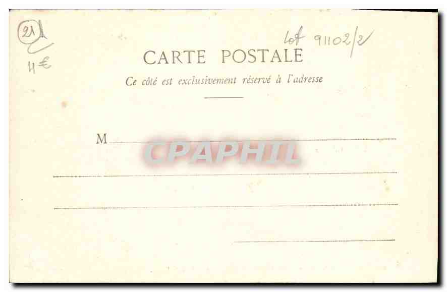 CPA Cote d'Or Chateau de la Roche en Brenil  — Verso