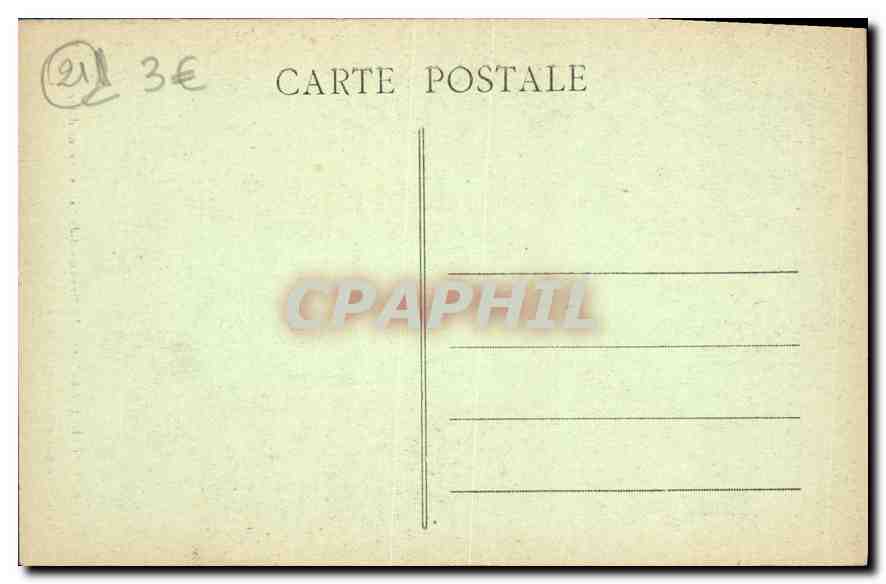 CPA Pothieres Cote d'Or Le Monument de Sainte Jeaune d'Arc  — Rückseite