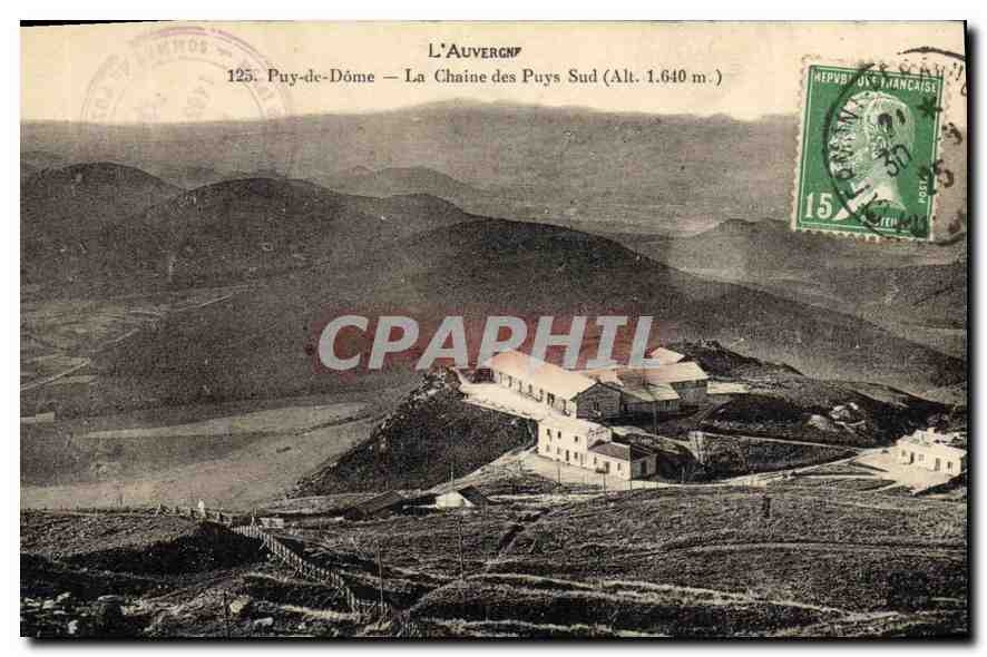 Puy-de-Dôme — Die südliche Kette der Puys (Höhe 1.640 m.) — L'AuvergnP, n° 125