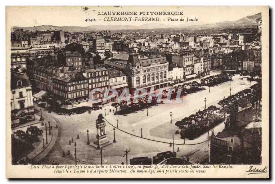 CPA L'Auvergne Clermont Ferrand Place de Jaude 