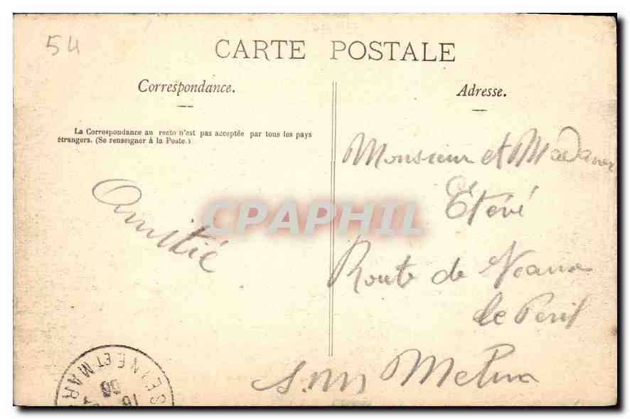 CPA La Lorraine Illustree Nancy La place Stanislas Les Grilles en fer Jean Lamour  — Rückseite