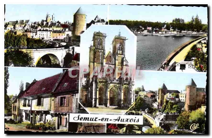 Semur-en-Auxois — vue générale — Réal Photo