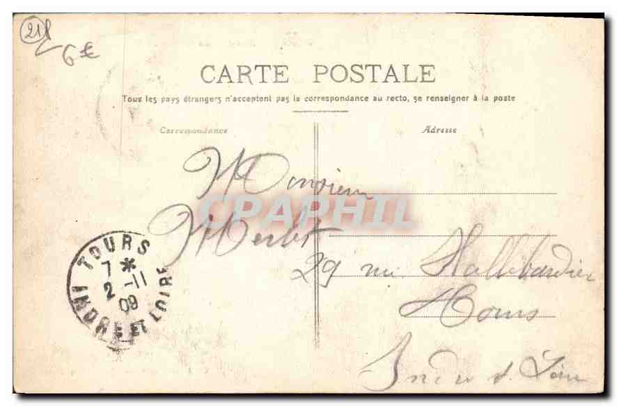 CPA Dijon Jardin de la Place Darcy  — Rückseite