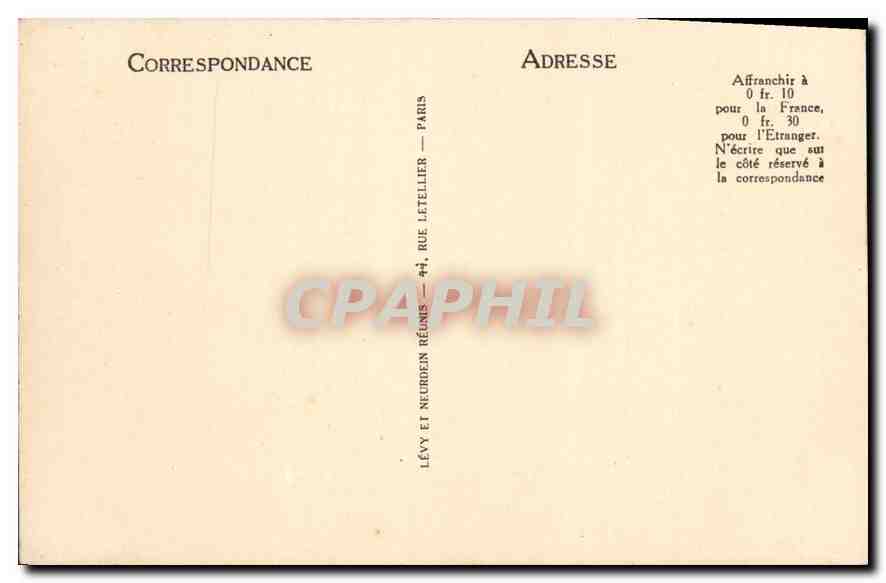 CPA Paris l'Ecole Militaire  — Rückseite