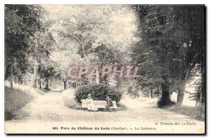 CPA Parc du Chateau du Lude Sarche Le Calvaire 