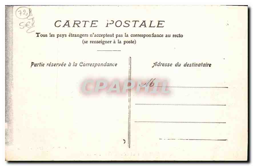 CPA Parc du Chateau du Lude Sarche Le Calvaire  — Rückseite