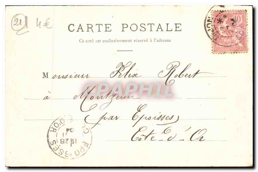 CPA Dijon Vue generale  — Rückseite