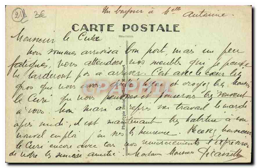 CPA Dijon Vue generale prise du Palais des Ducs  — Rückseite