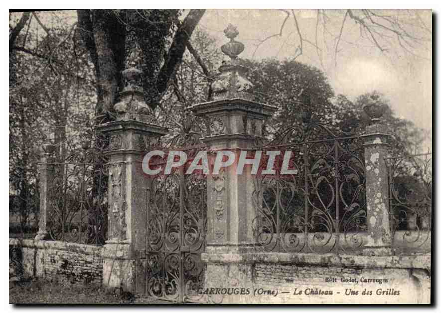 CPA Carrouges Orne Le Chateau Une des Grilles 