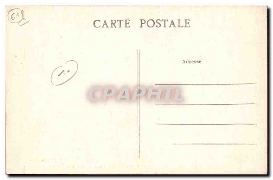 CPA Carrouges Orne Le Chateau Une des Grilles  — Rückseite